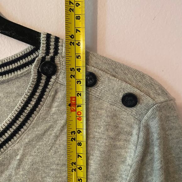 Talbots Plus Gray Knit Frenchie 3/4 Sleeve Sweater Crewneck Pullover Women's 1X - Picture 9 of 10
